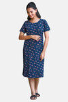 Sweetmoon Long T Shirt Nightdress - Blue — thumbnail 1